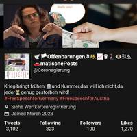 Coronagierung Shadowbanopfer von Twitter