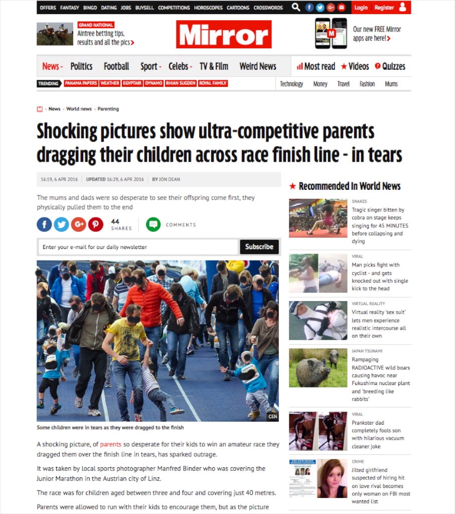 Die Marathon-Eltern von Linz - von Thomas Rottenberg | fisch+fleisch