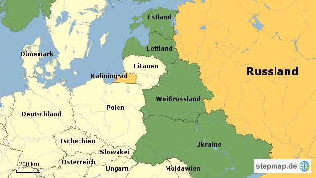 Карта россии германии - 88 фото